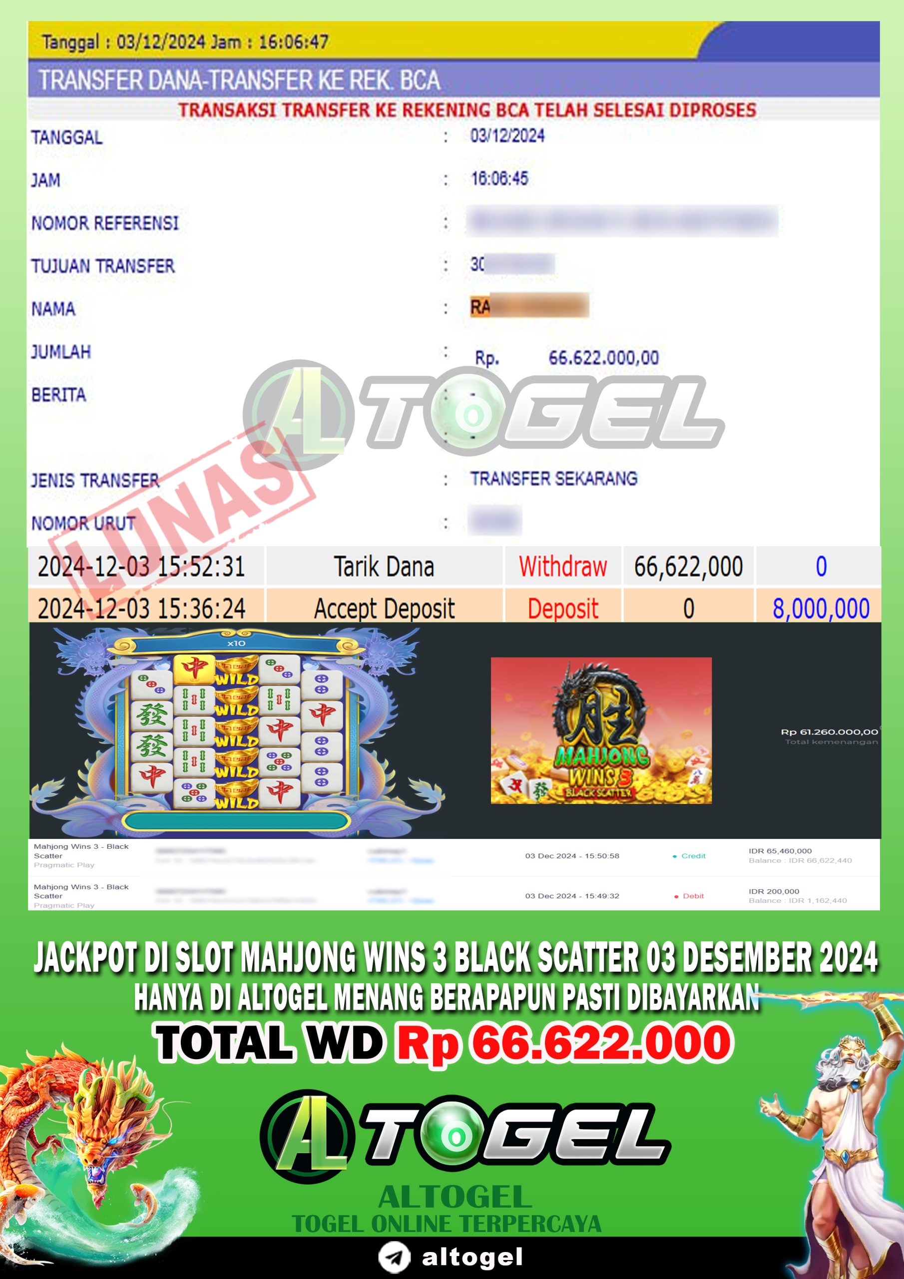 BUKTI JP ALTOGEL 03 DESEMBER 2024