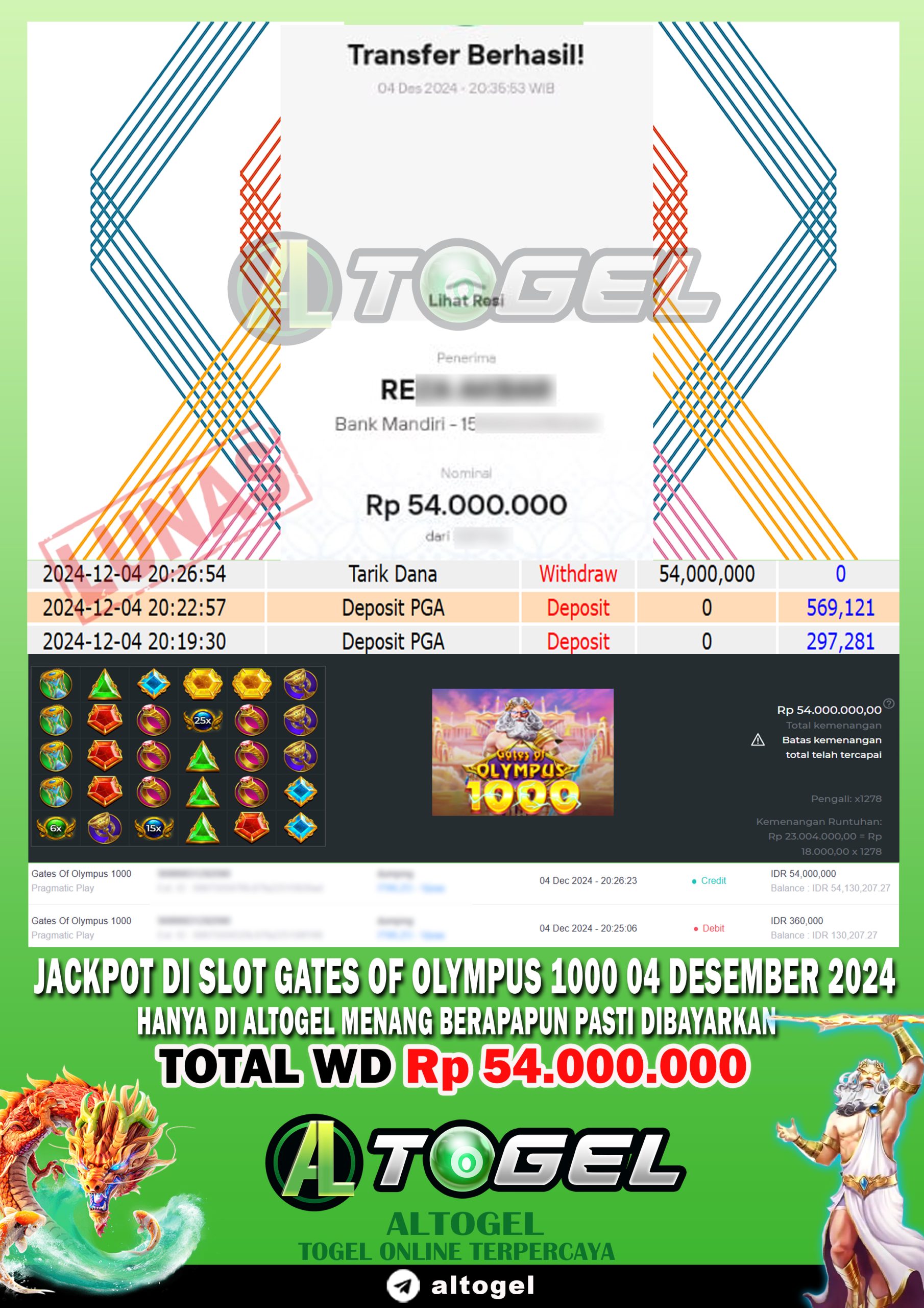 BUKTI JP ALTOGEL 04 DESEMBER 2024
