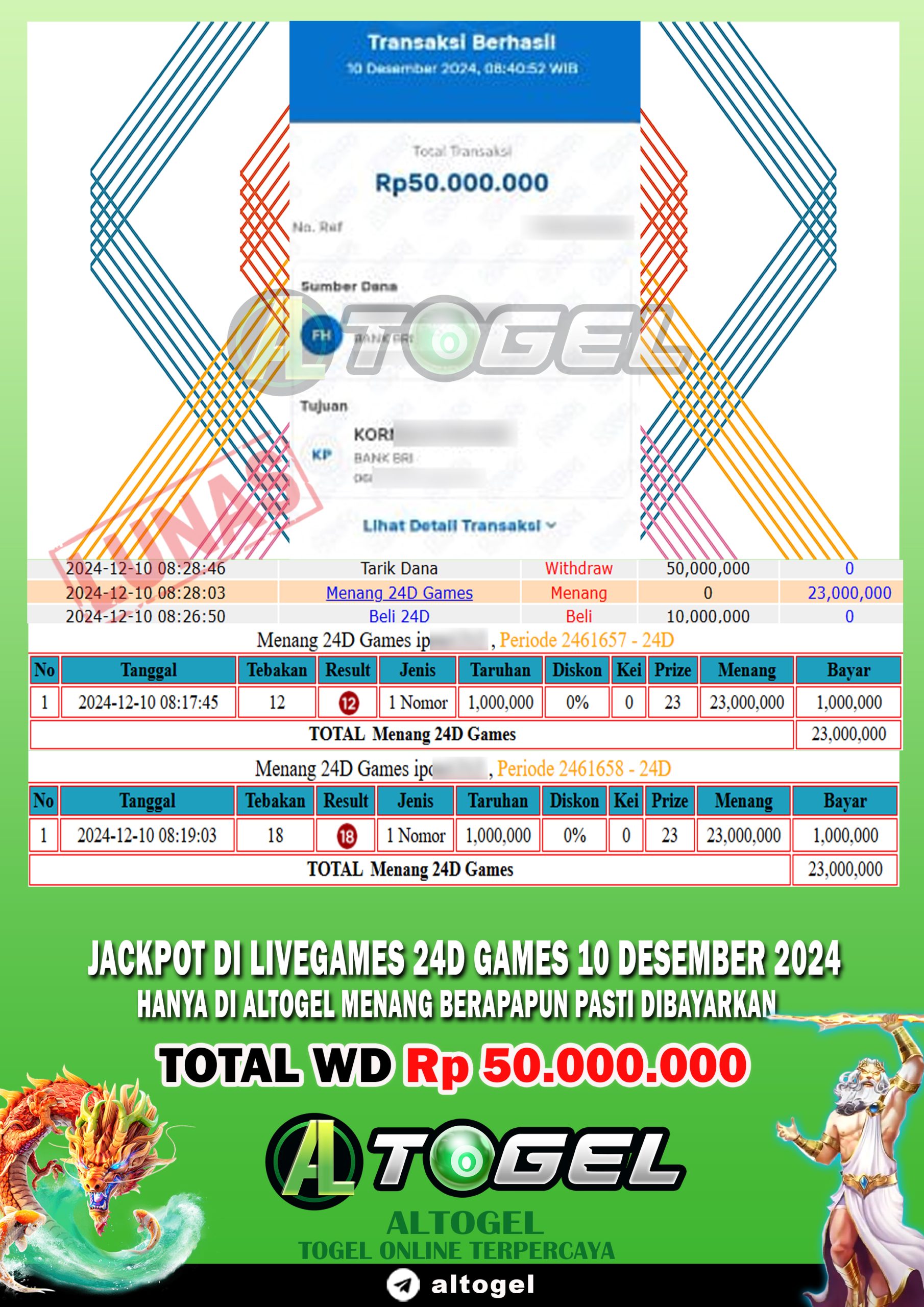 BUKTI JP ALTOGEL 10 DESEMBER 2024