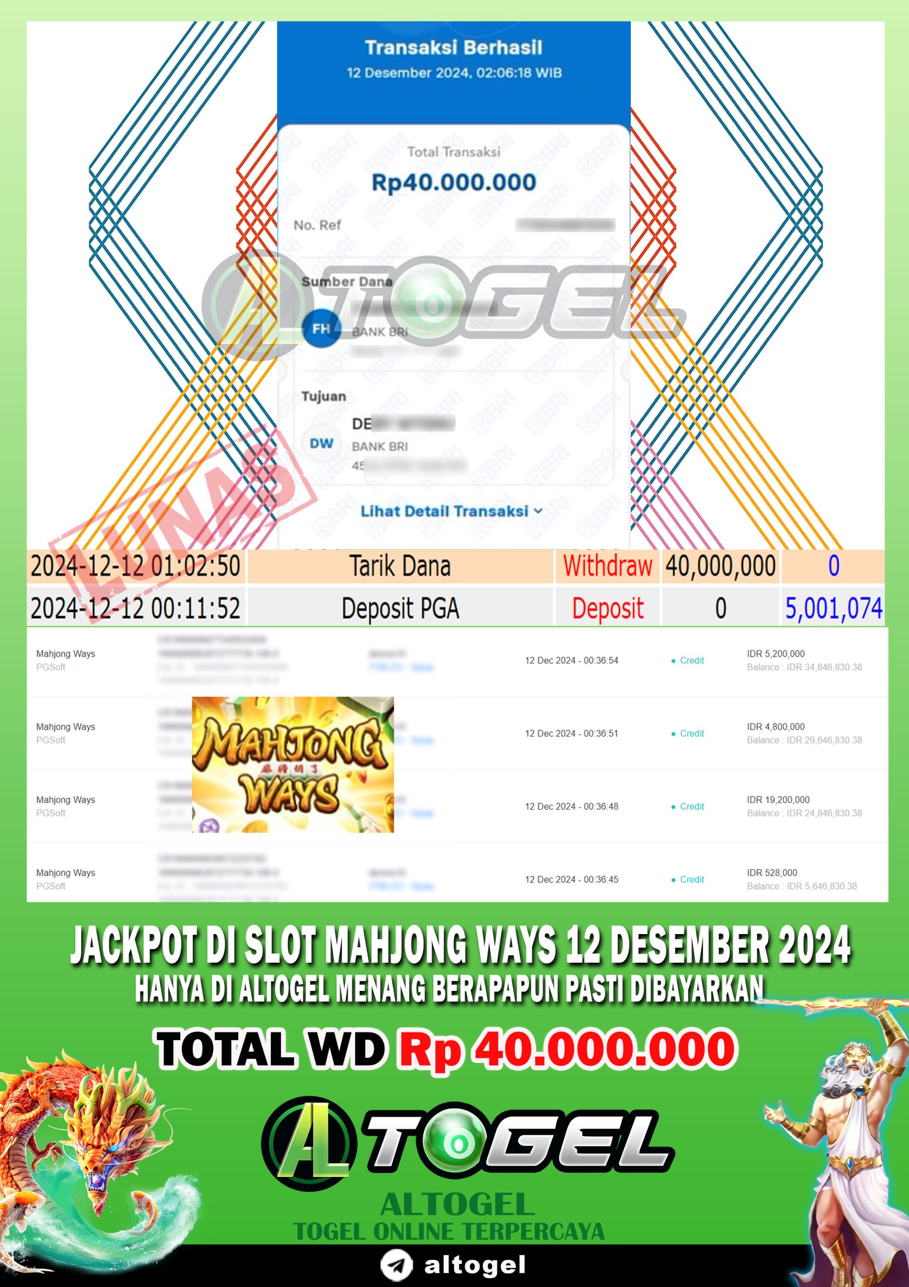 BUKTI JP ALTOGEL 12 DESEMBER 2024