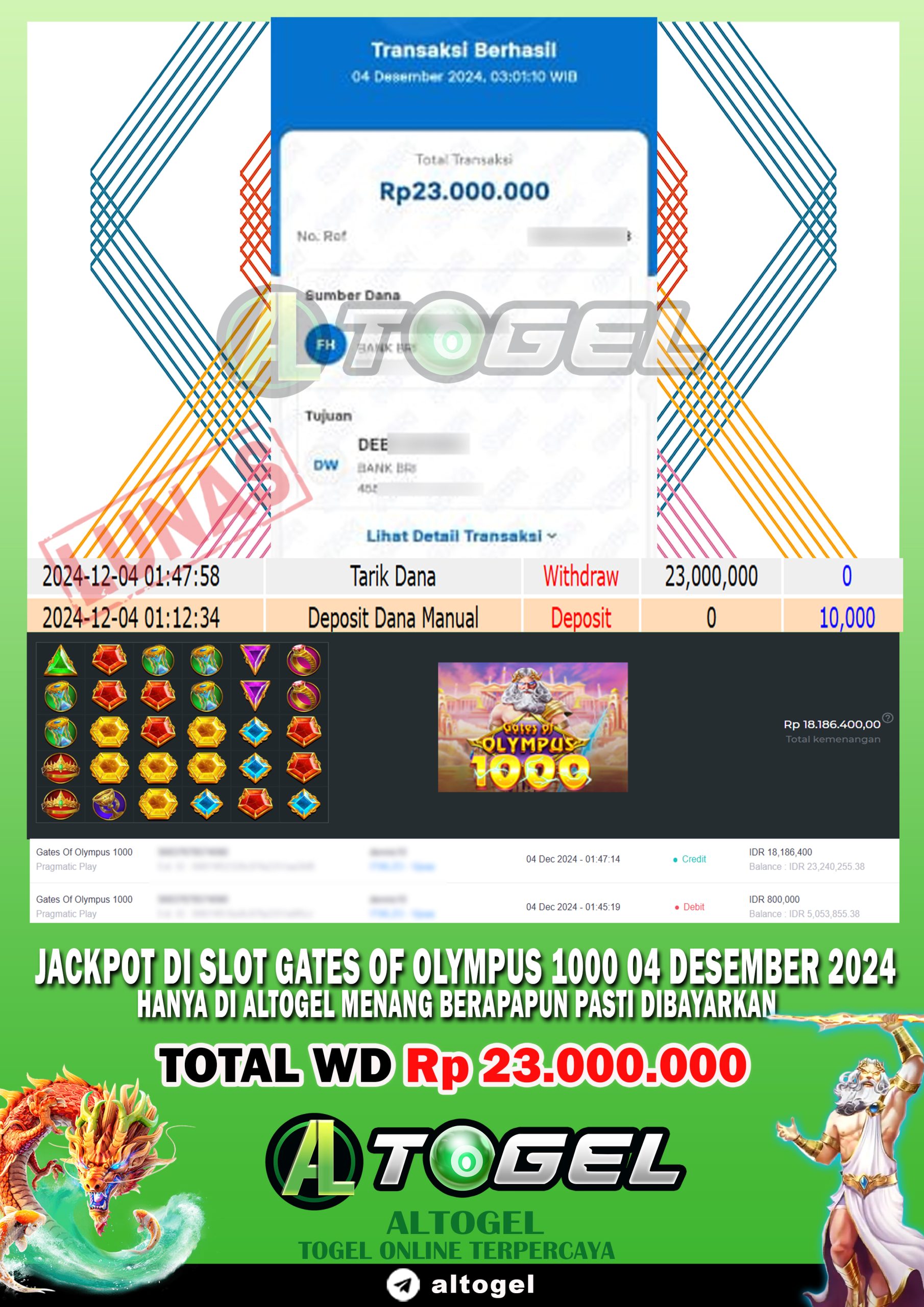 BUKTI JP ALTOGEL 04 DESEMBER 2024
