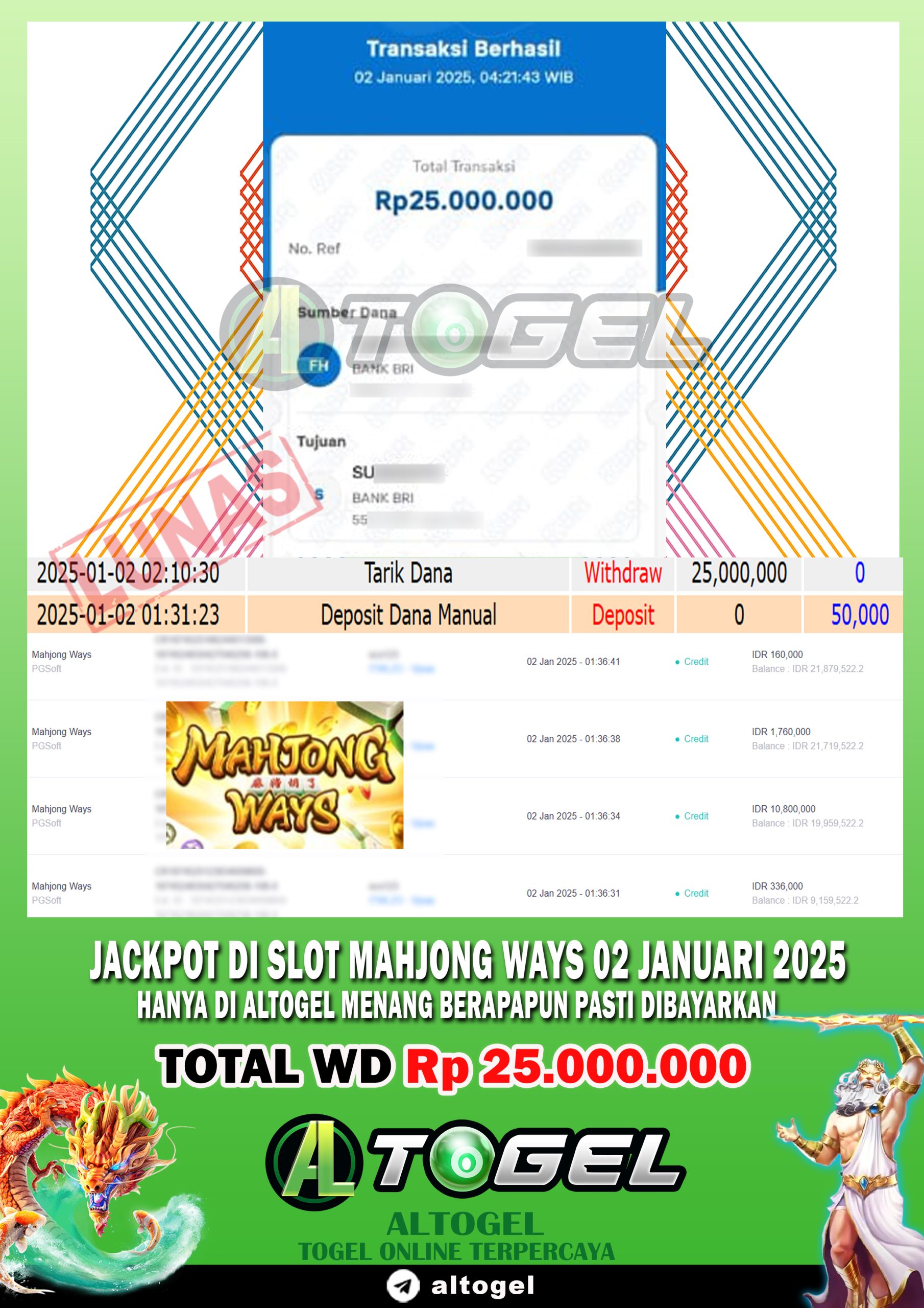BUKTI JP ALTOGEL 02 JANUARI 2025