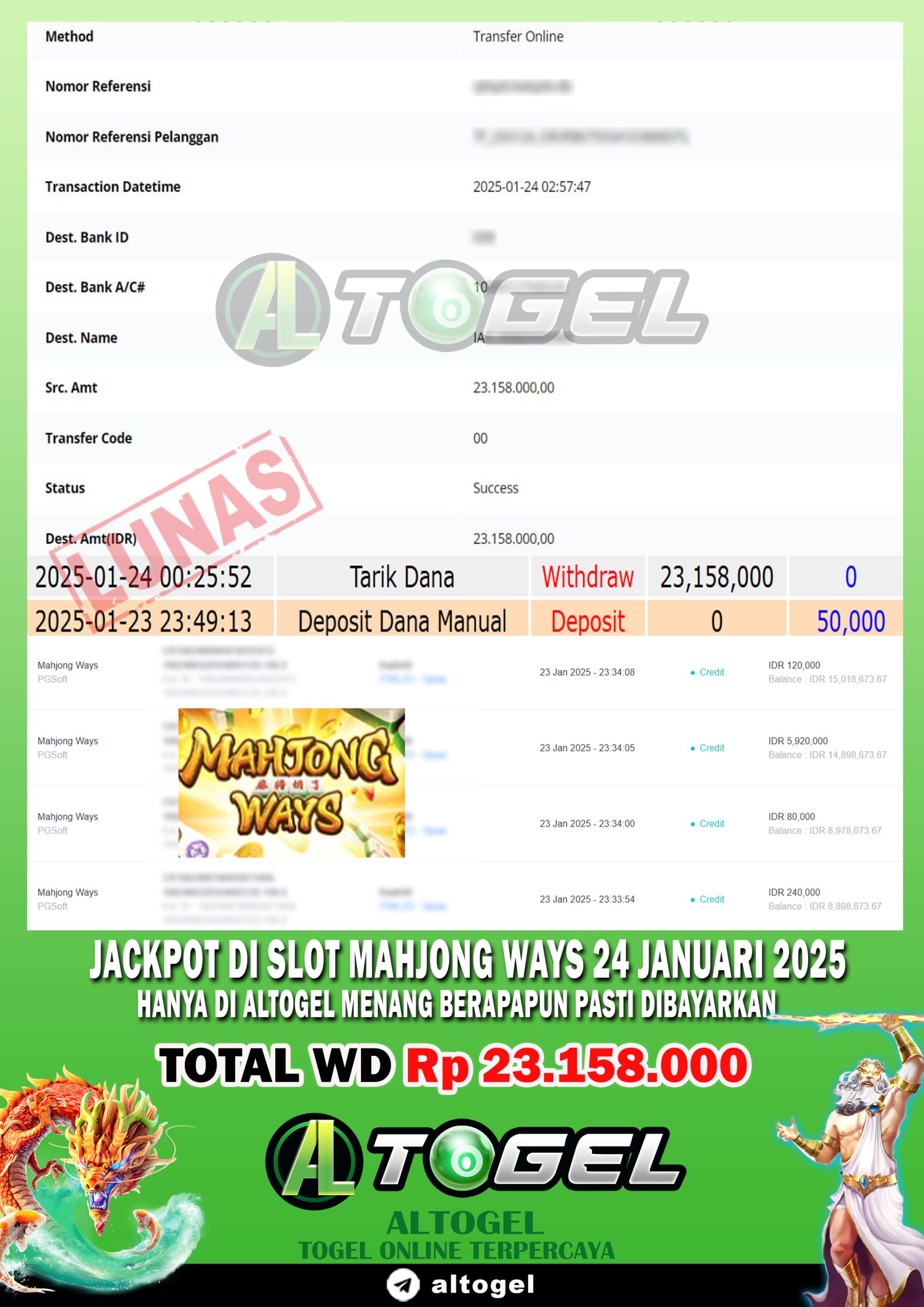 BUKTI JP ALTOGEL 24 JANUARI 2025