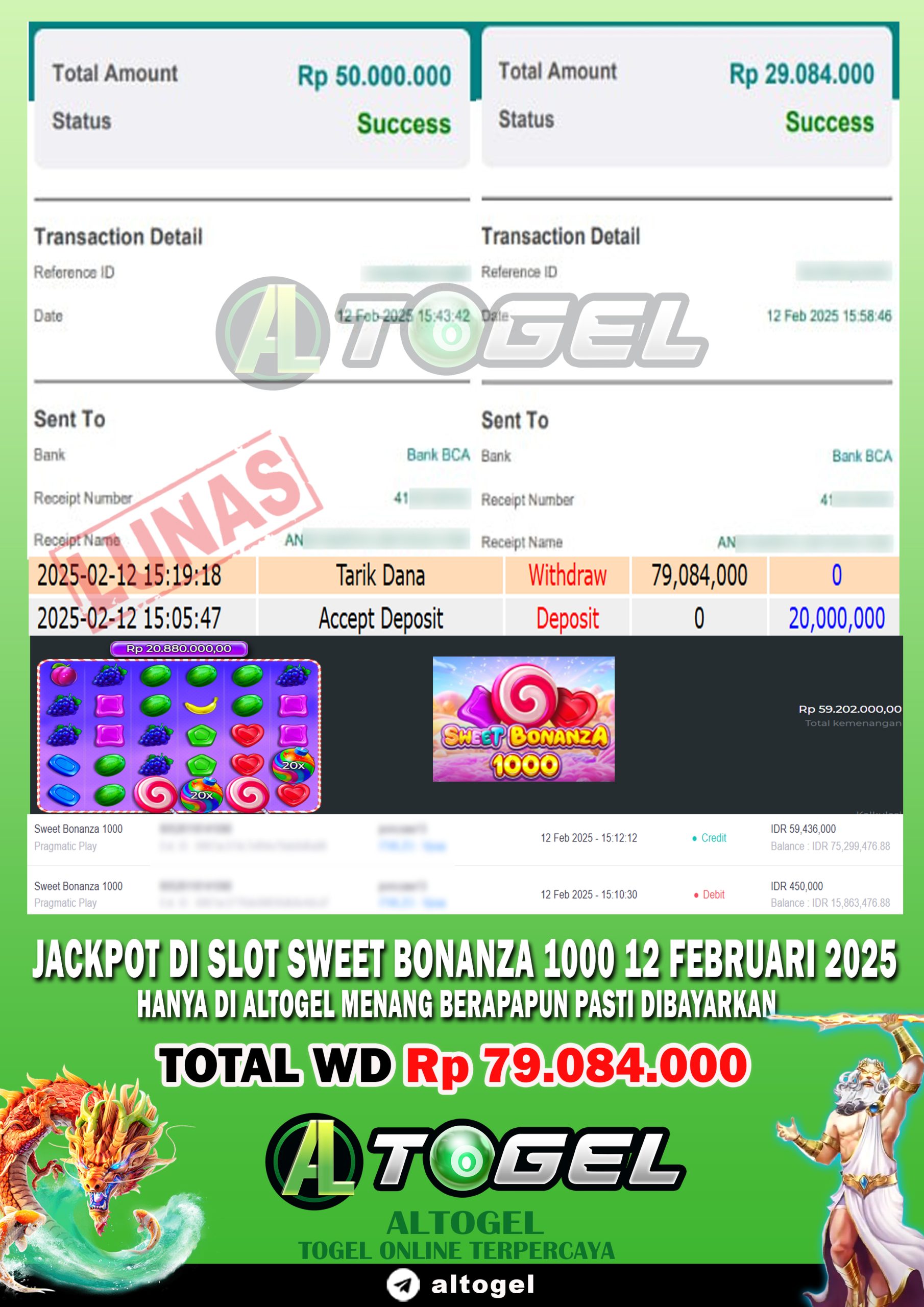 BUKTI JP ALTOGEL 12 FEBRUARI 2025