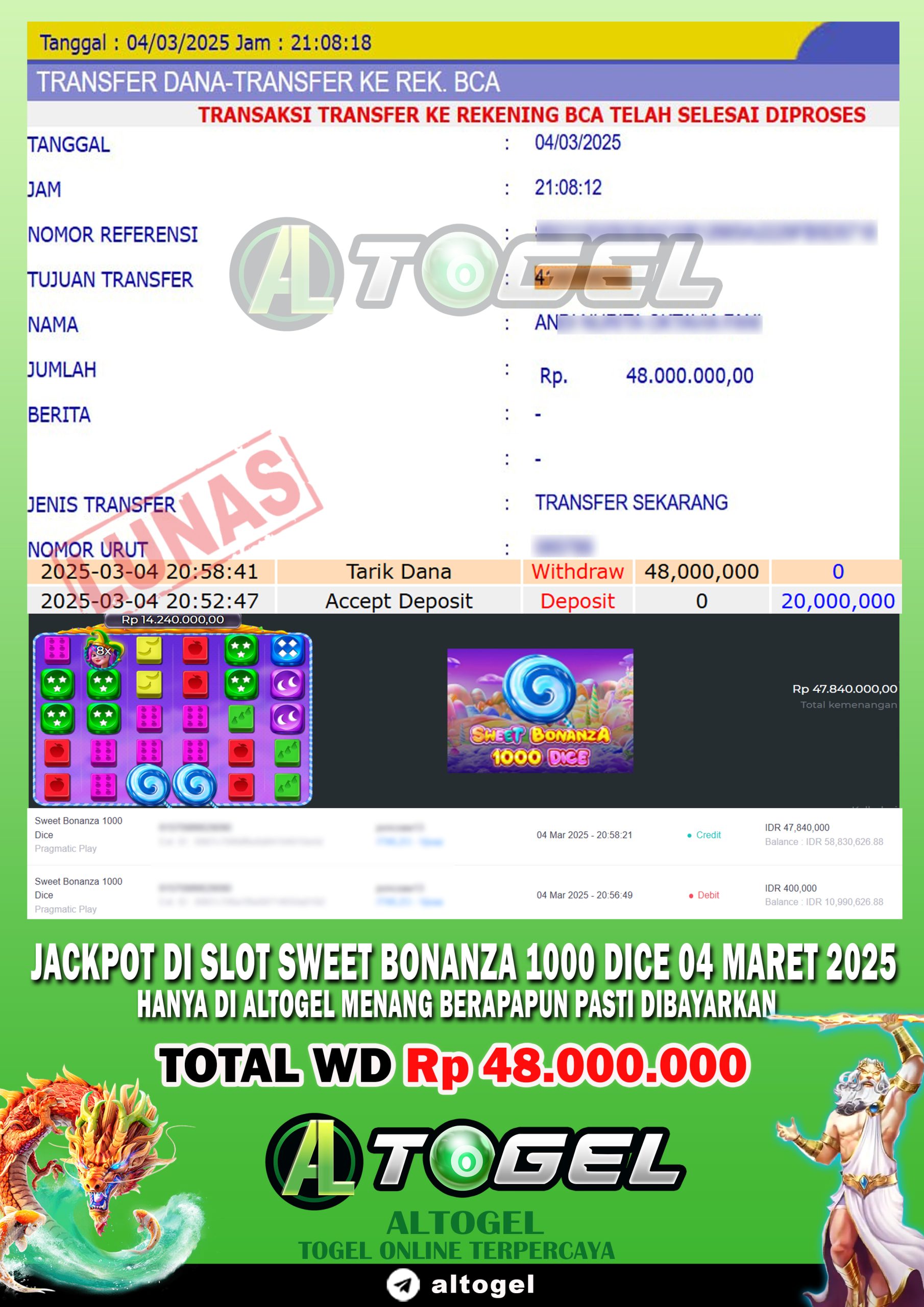 BUKTI JP ALTOGEL 04 MARET 2025