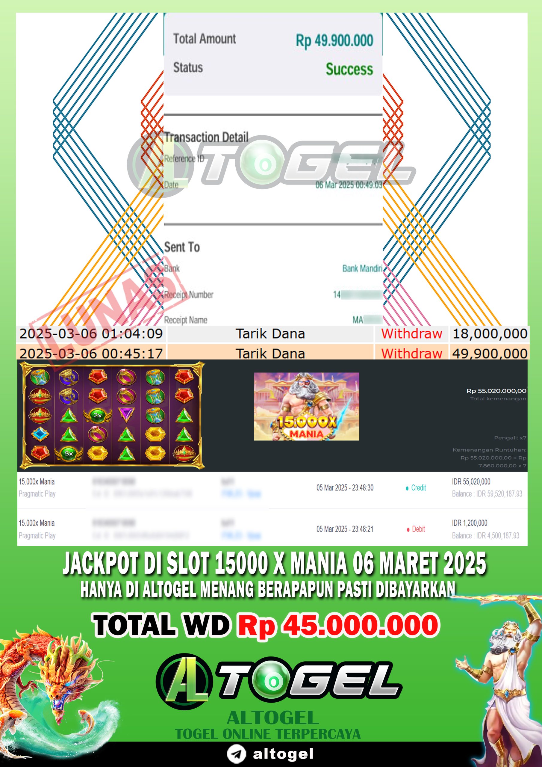 BUKTI JP ALTOGEL 06 MARET 2025
