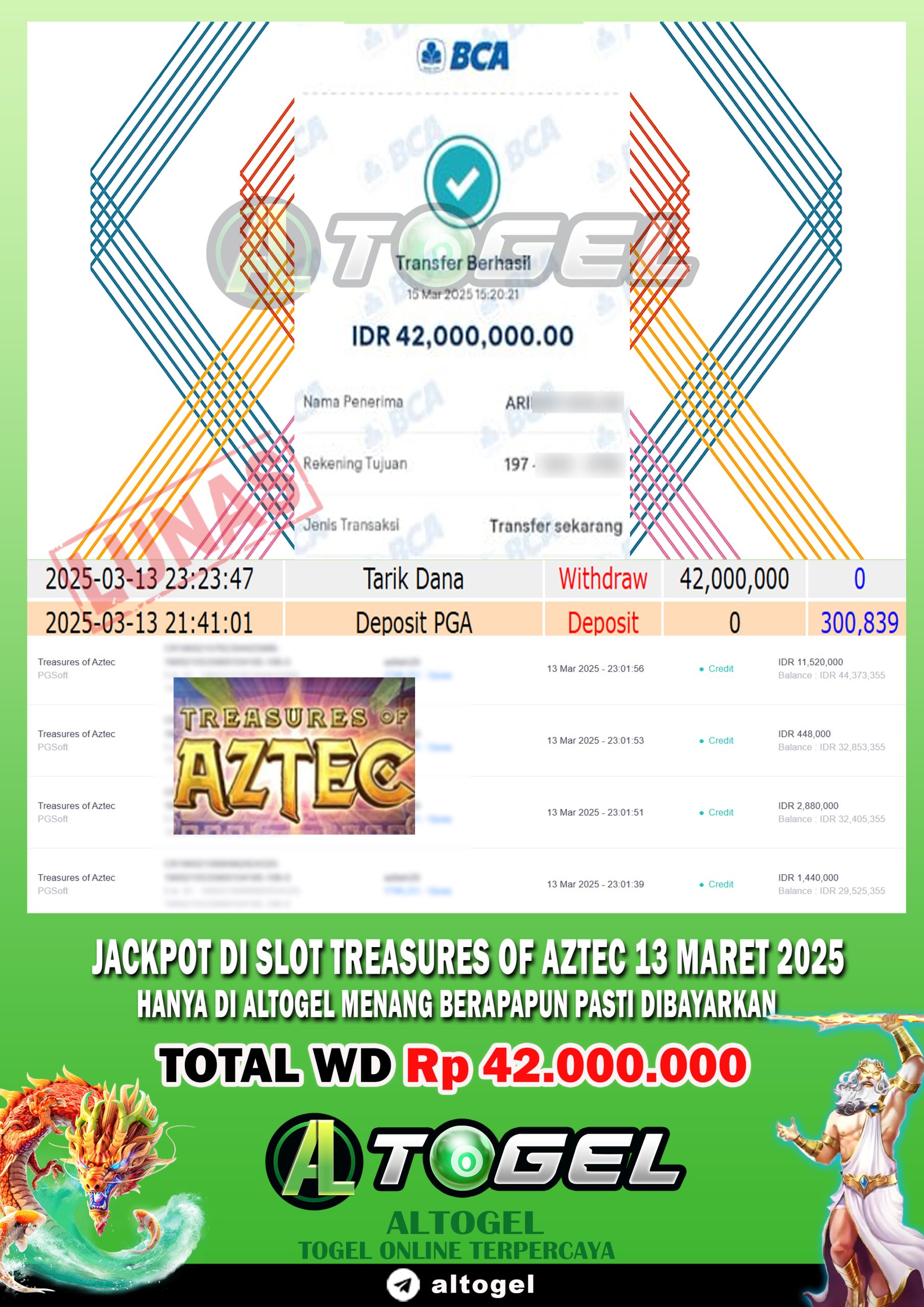 BUKTI JP ALTOGEL 13 MARET 2025