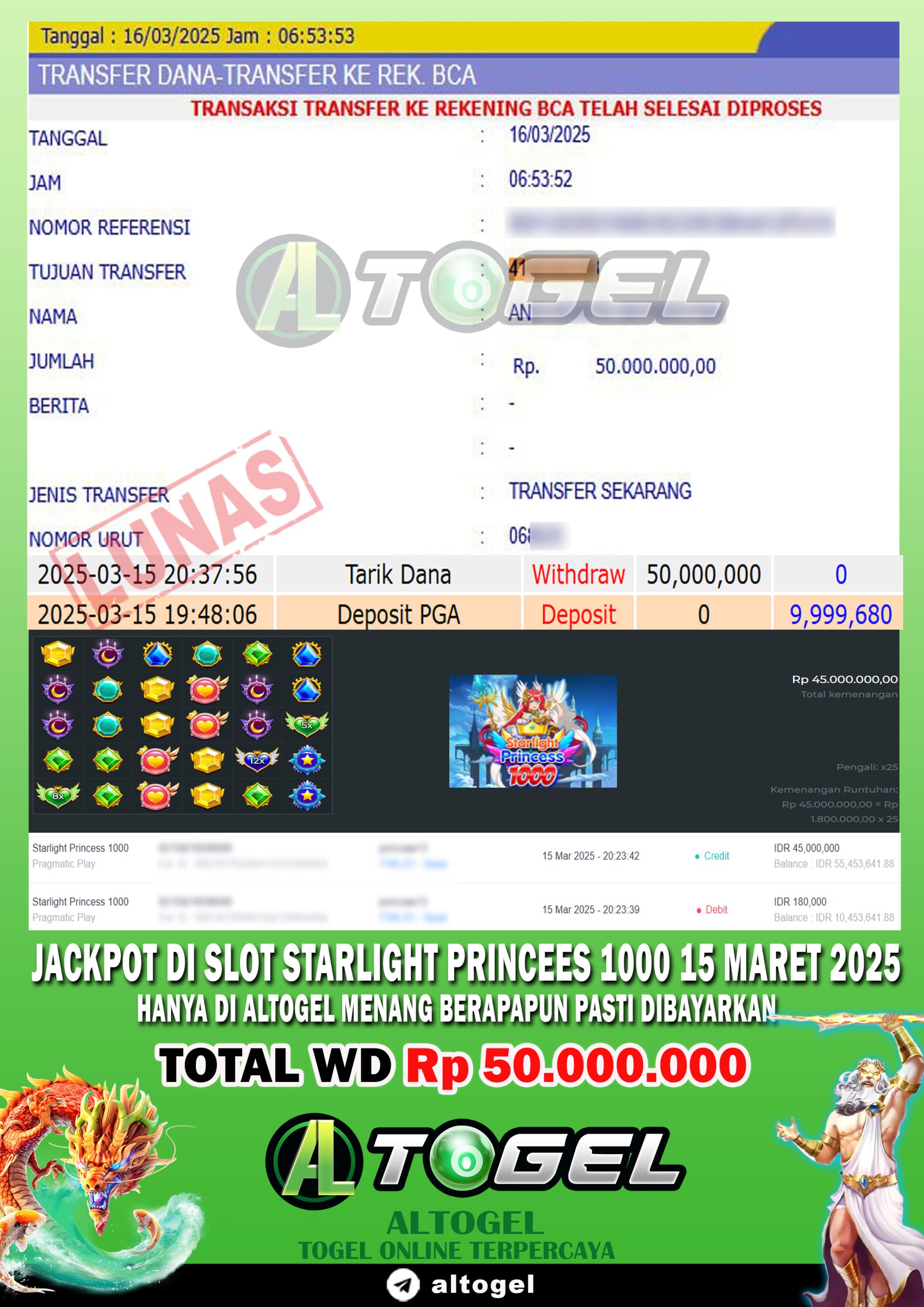 BUKTI JP ALTOGEL 15 MARET 2025