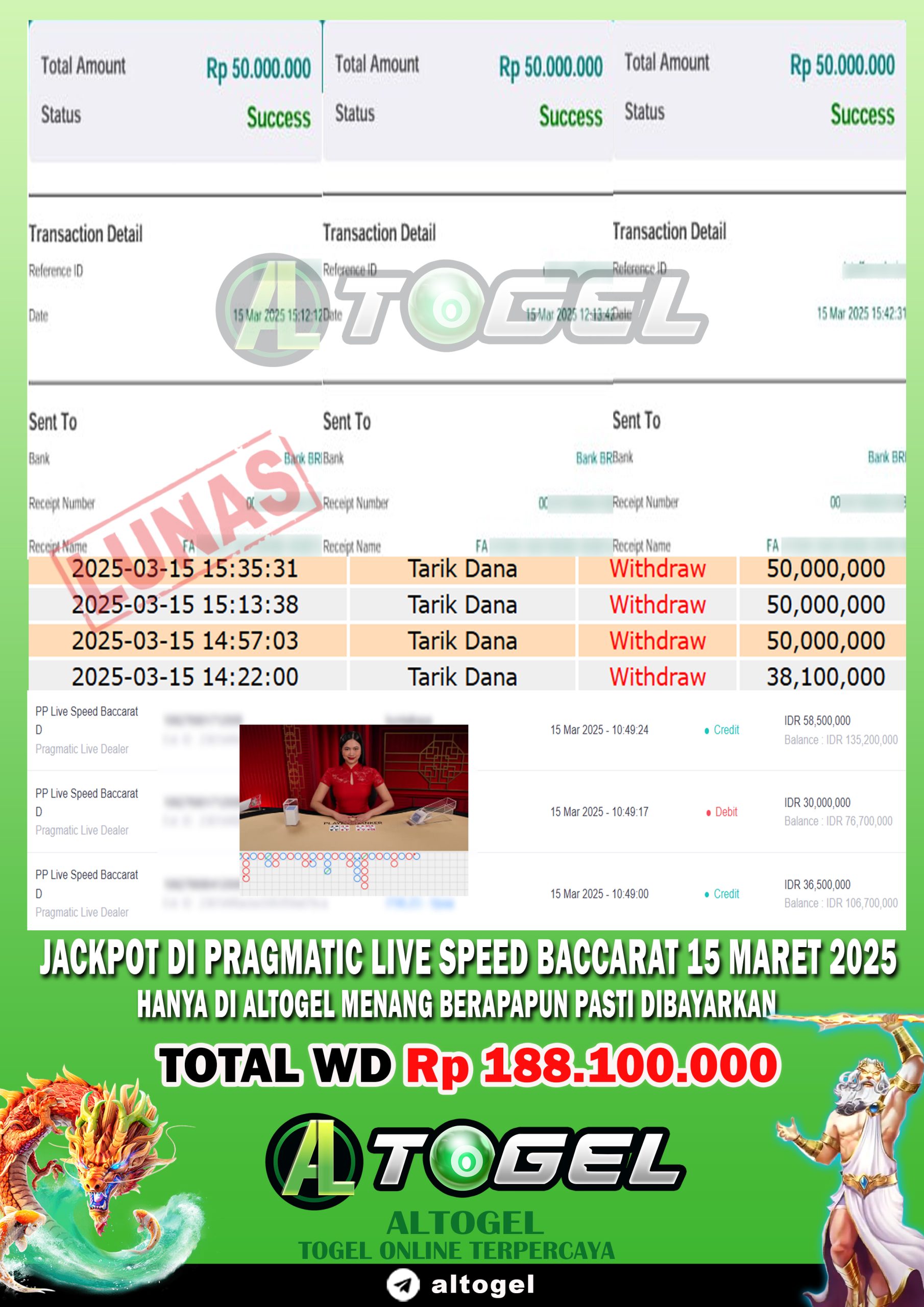 BUKTI JP ALTOGEL 15 MARET 2025