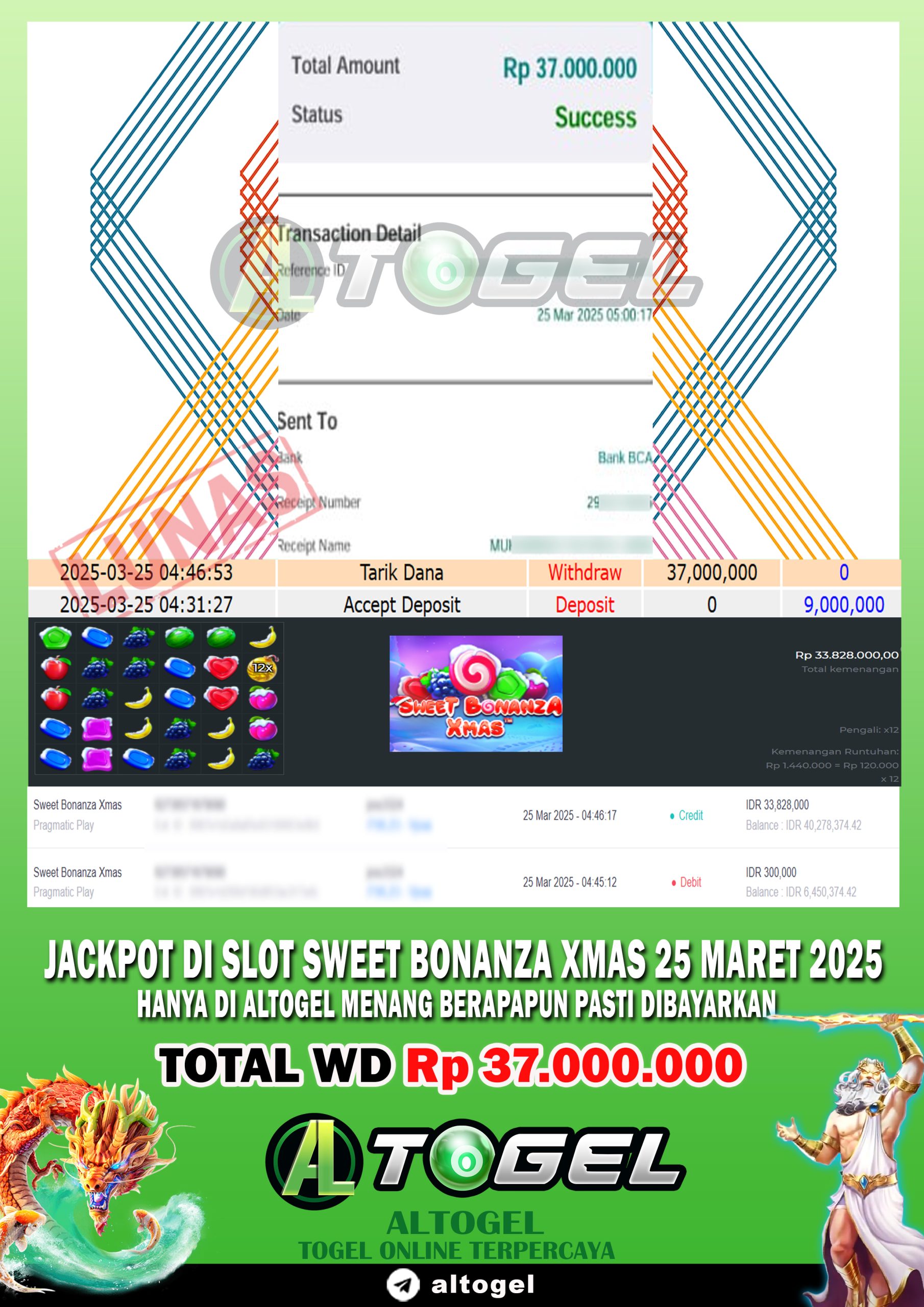 BUKTI JP ALTOGEL 25 MARET 2025