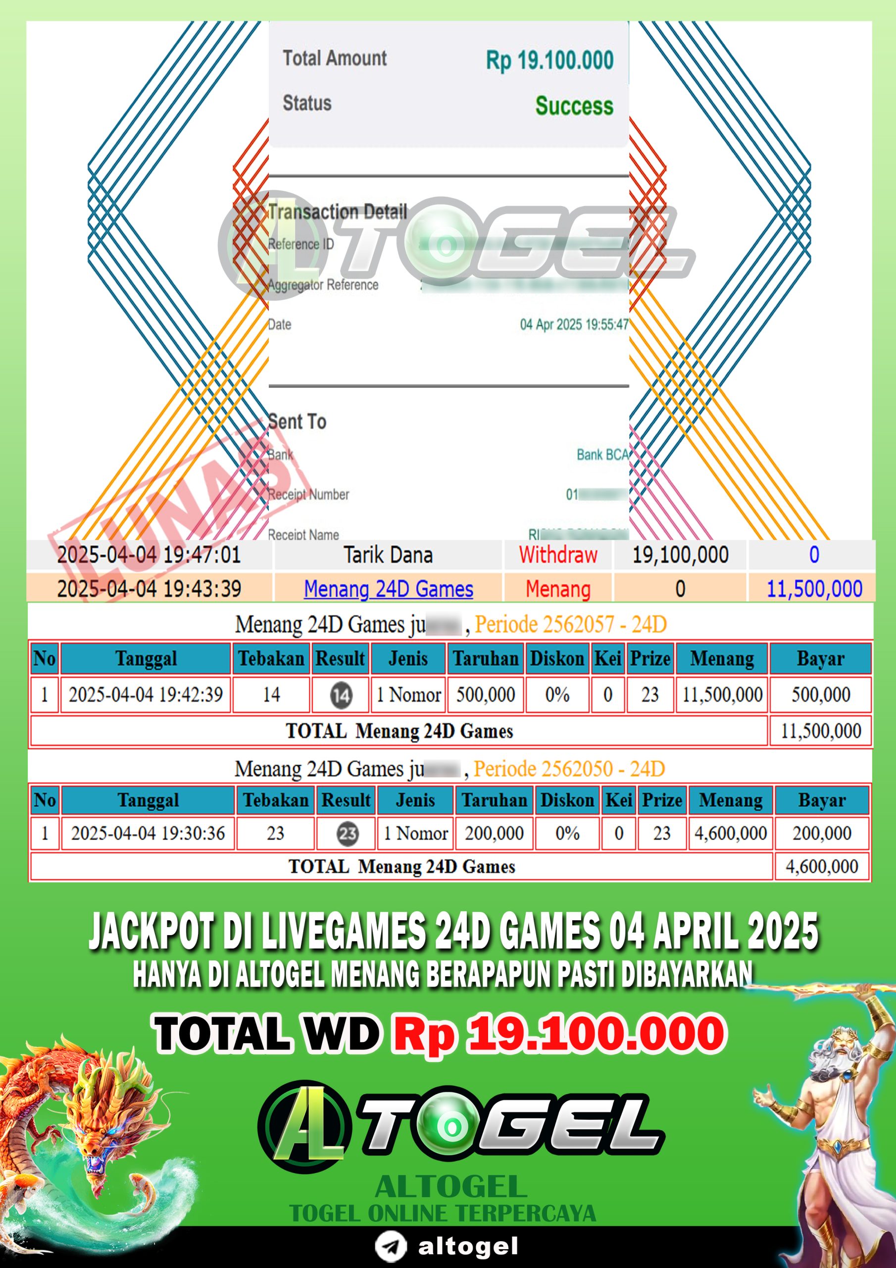 BUKTI JP ALTOGEL 04 APRIL 2025
