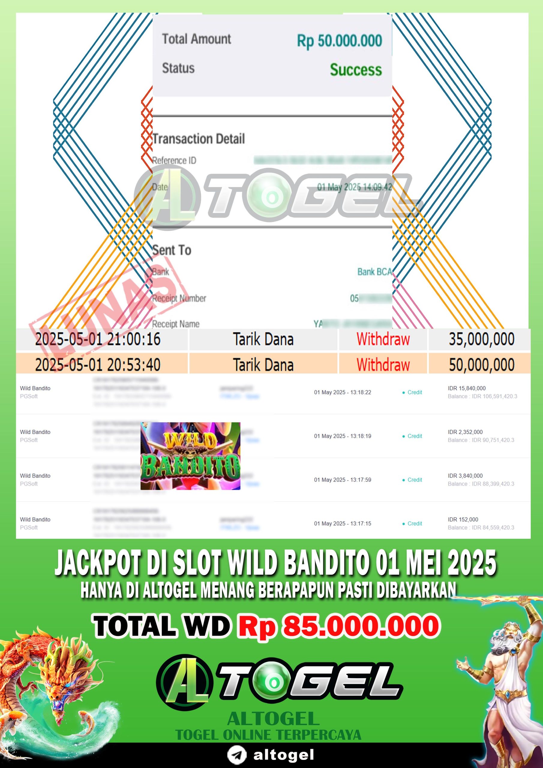 BUKTI JP ALTOGEL 01 MEI 2025