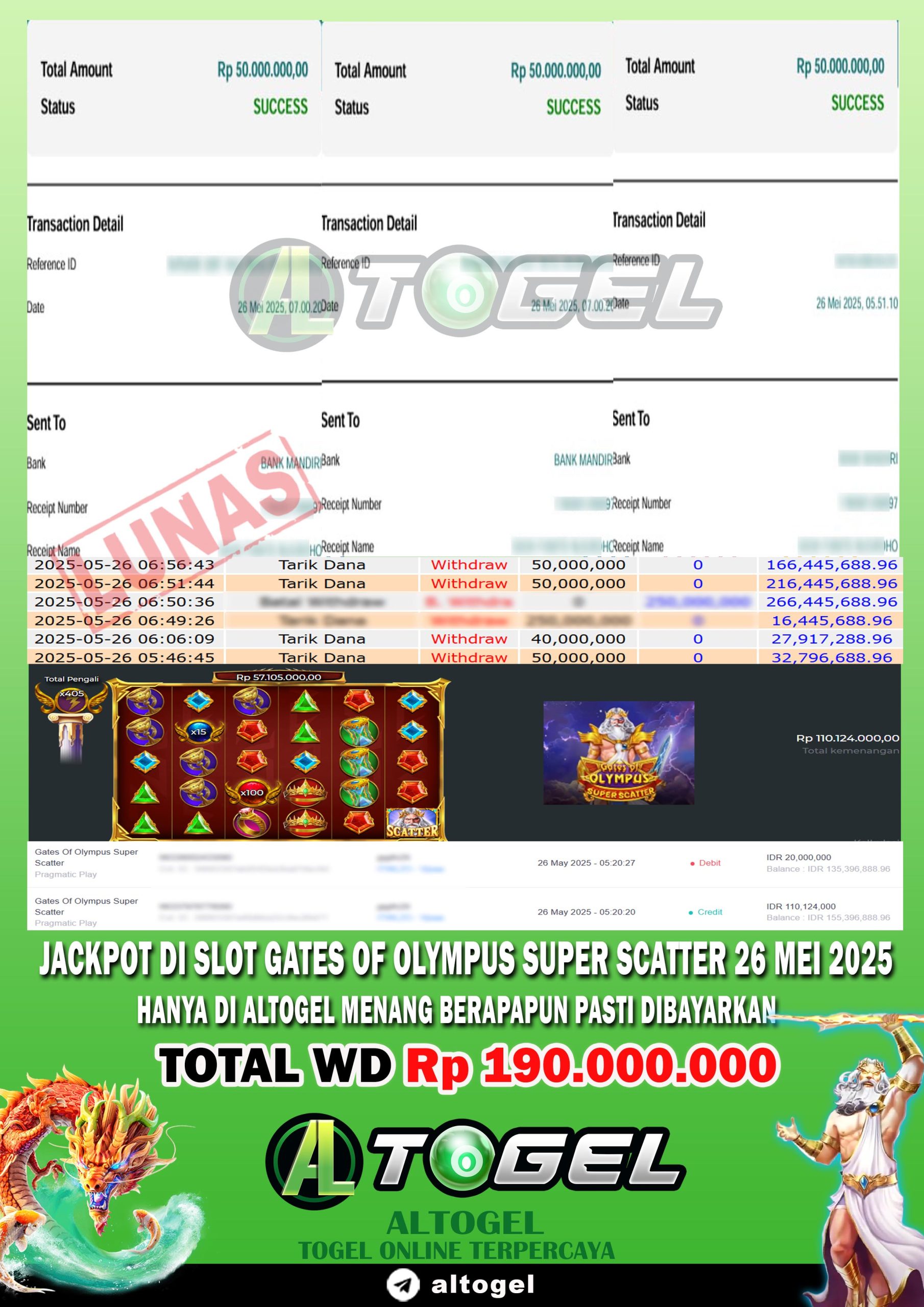 BUKTI JP ALTOGEL 26 MEI 2025