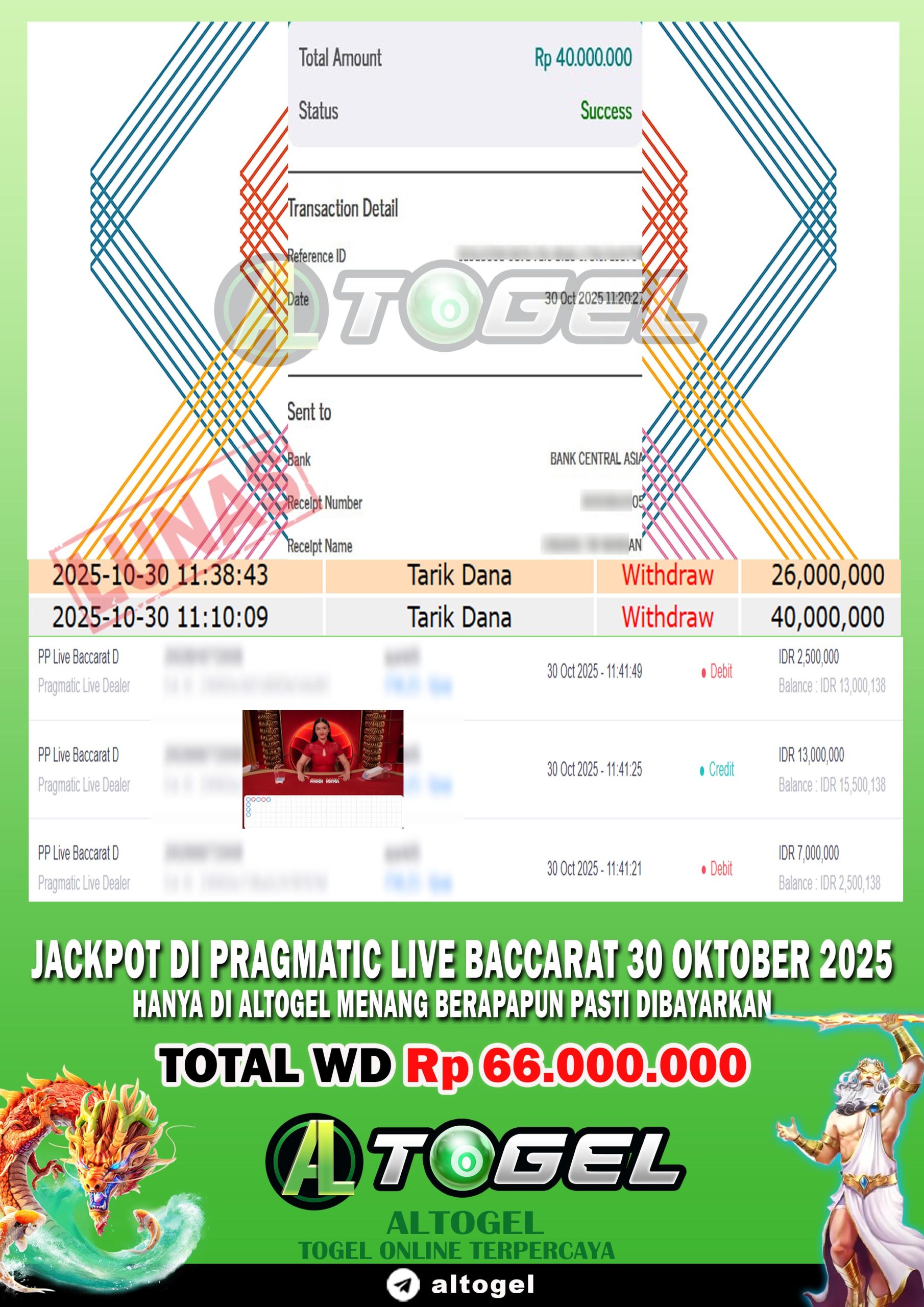 BUKTI JP ALTOGEL 30 OKTOBER 2025
