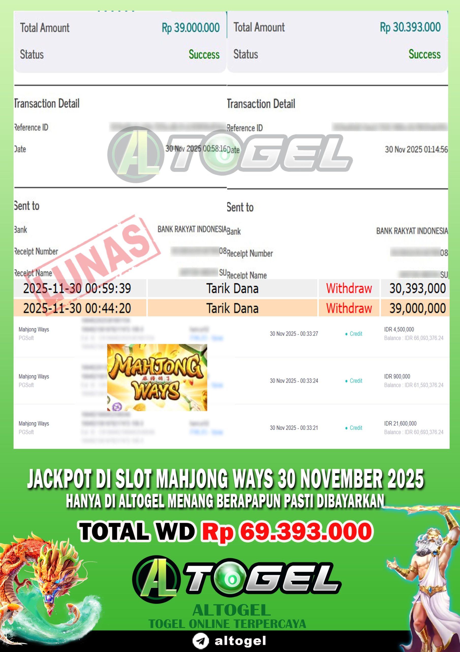 BUKTI JP ALTOGEL 30 NOVEMBER 2025