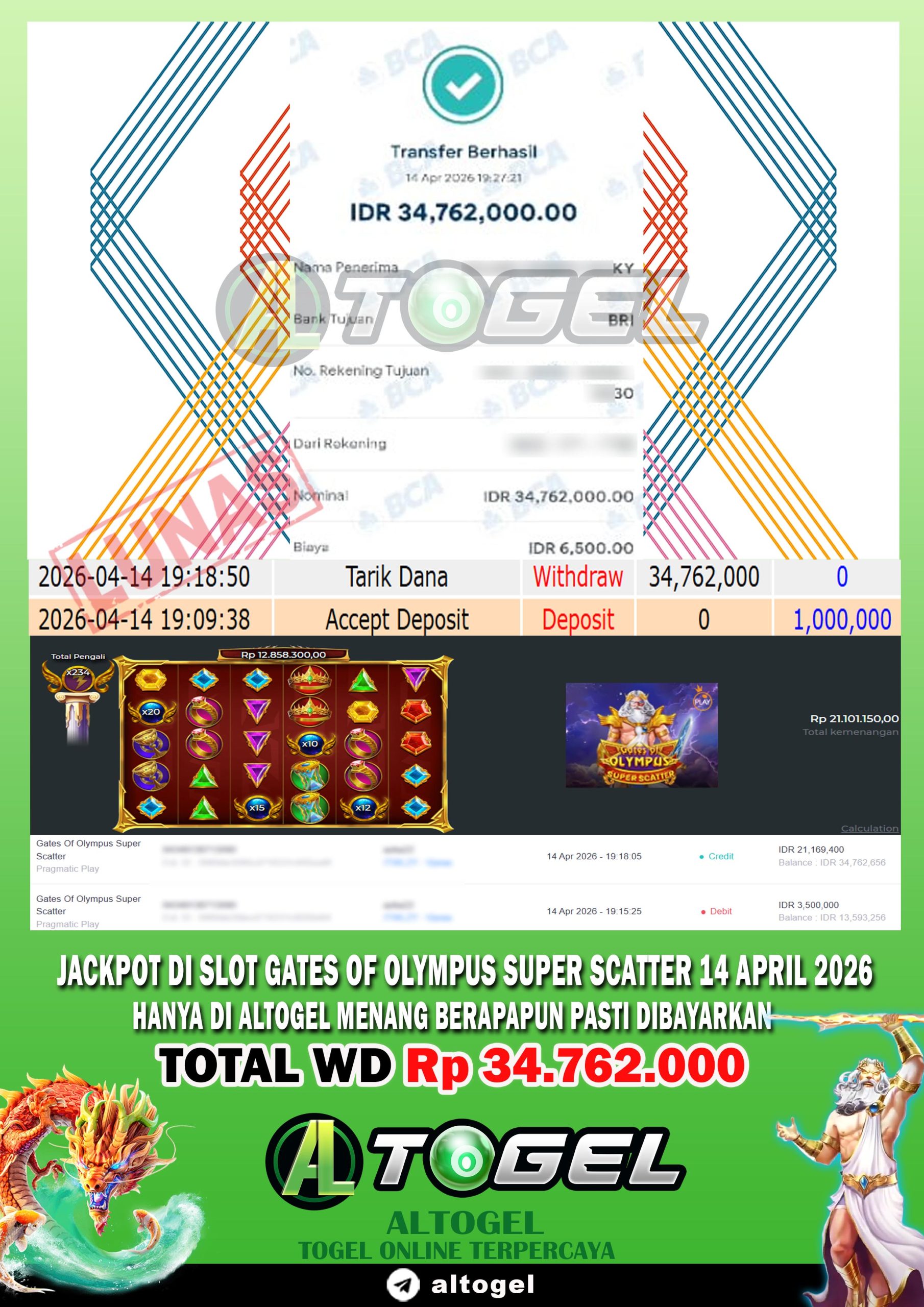 BUKTI JP ALTOGEL 14 APRIL 2026