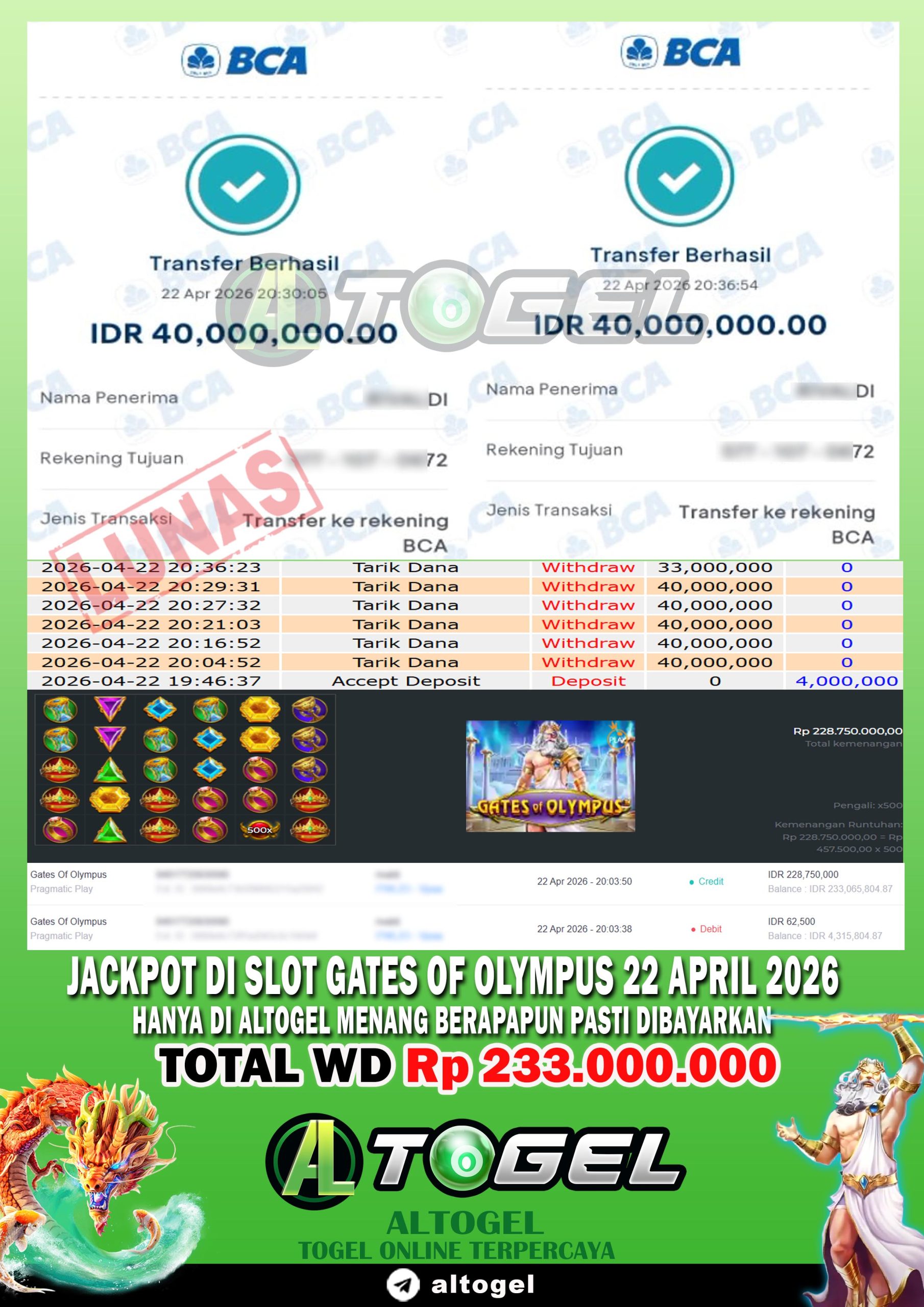 BUKTI JP ALTOGEL 22 APRIL 2026